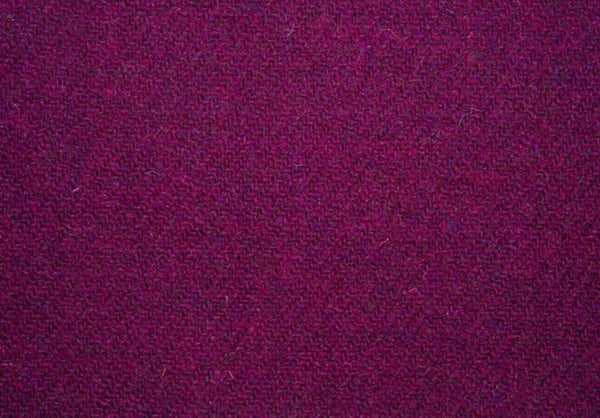 Rich dark purple twill Harris Tweed 150cm wide x 23cm long. Darker than pic